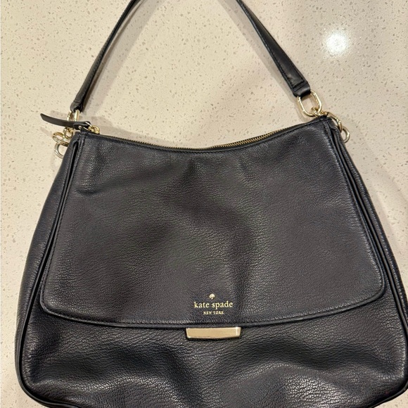 Kate Spade Black Leather Shoulder Bag - Picture 1 of 5
